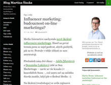 Tablet Screenshot of blog.martinsimko.cz